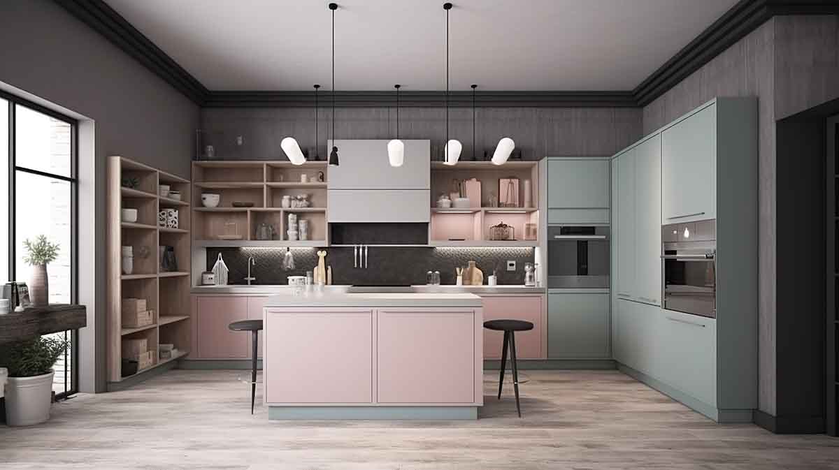 Tạo chi tiết và họa tiết trong vẽ tủ bếp bằng Sketchup
