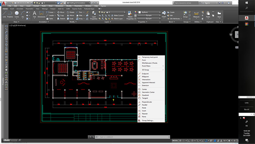 Sử dụng công cụ trong khóa học Autocad căn bản