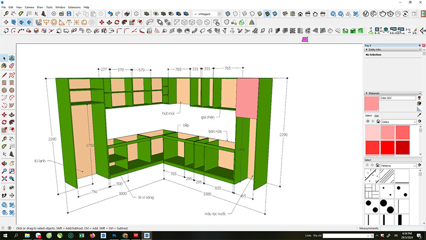 Tìm hiểu giao diện của Sketchup