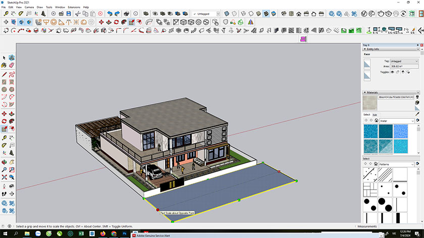 Các công cụ Sketchup được sử dụng 