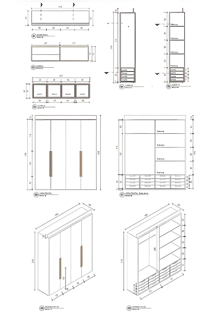 Chi tiết hóa từng phần của bản vẽ