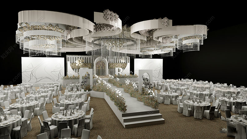 Học thiết kế tiệc cưới 3D bằng Sketchup dựng sân khấu cưới