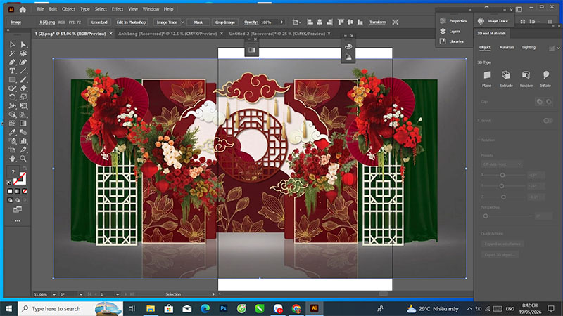 Học Photoshop thiết kế tiệc cưới 